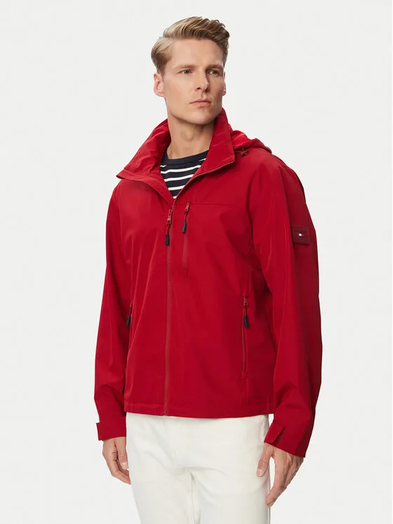 Tommy Hilfiger Преходно яке MW0MW44299 Червен Regular Fit – Мъжки преходни якета