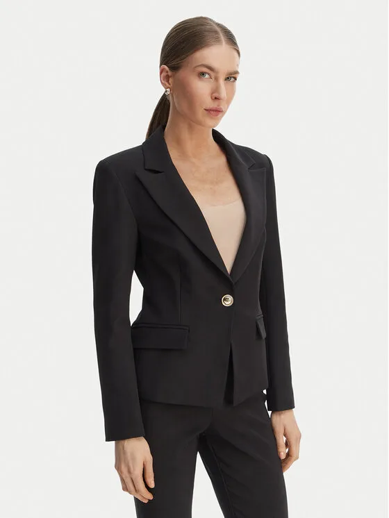 Rinascimento Сако CFC0128649003 Черен Slim Fit – Дамски сака и жакети