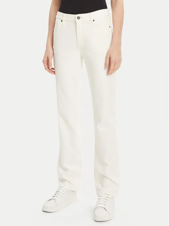 Guess Jeans Дънки W5GA98 D5M62 Бял Skinny Fit – Дамски skinny дънки