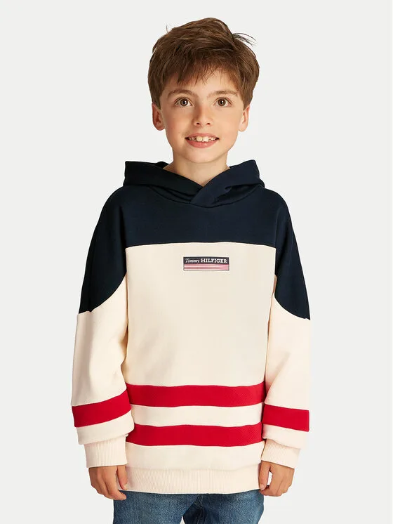 Tommy Hilfiger Суитшърт Monotype KB0KB09584 Бежов Relaxed Fit – Мъжки суитшърти без цип