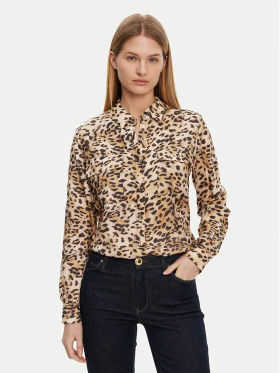 Guess Риза W5GH83 WH5N2 Цветен Regular Fit – Дамски ежедневни ризи