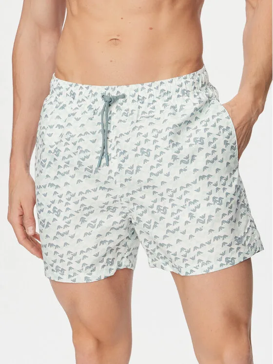 Мъжки плувни шорти Emporio Armani EM000583 AF20440 F0027 сини – Мъжки бански