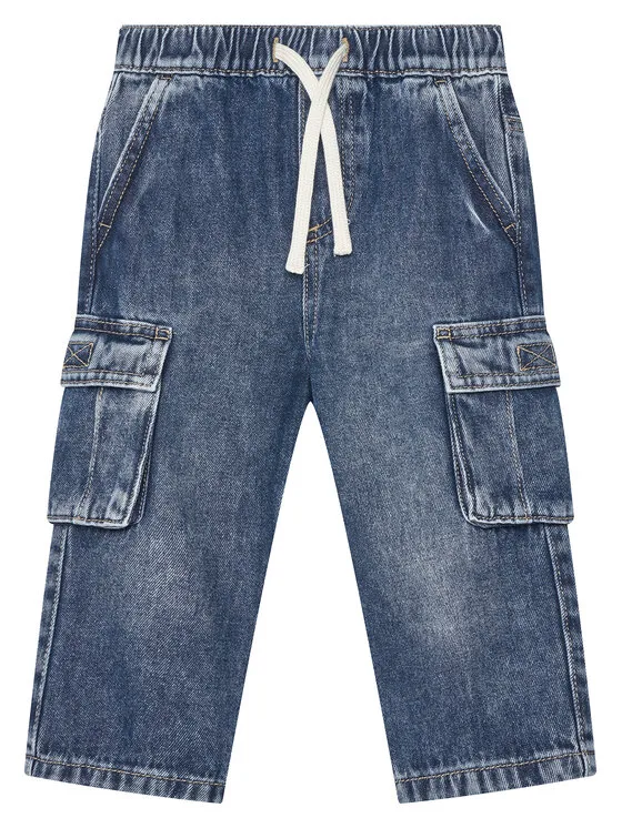 United Colors Of Benetton Дънки 4KEHGF02N Тъмносин Straight Fit – Детски дънки