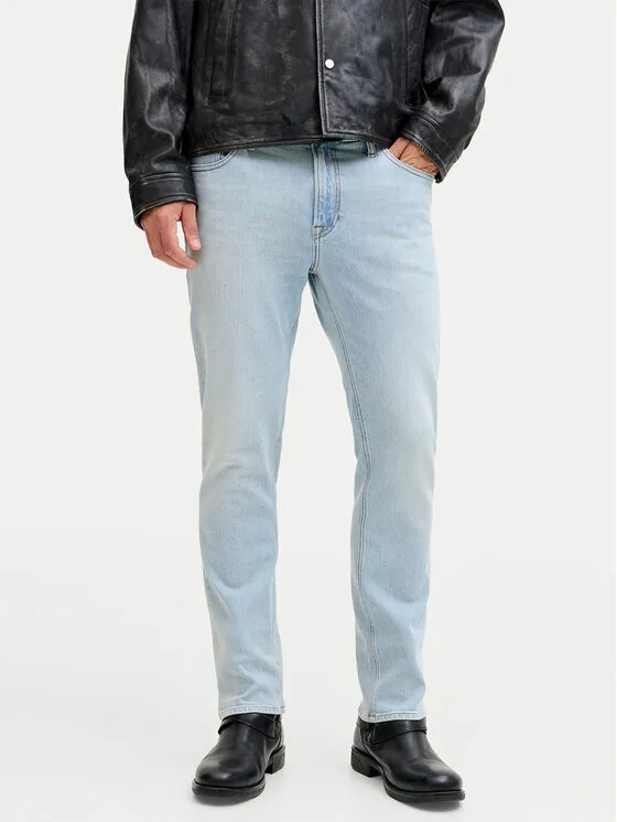 Jack & Jones Дънки Clark 12289105 Светлосин Regular Fit – Мъжки straight дънки