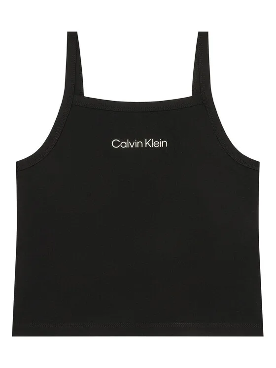 Детски потник Calvin Klein Jeans черен – Детски топове