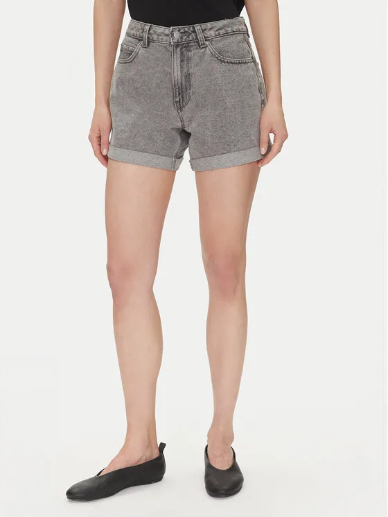 Vero Moda Дънкови шорти Zuri 10279493 Сив Regular Fit – Дамски дънкови шорти