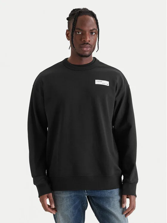 Мъжки суитшърт G-STAR Raw HB Badge черен – Мъжки суитшърти без цип