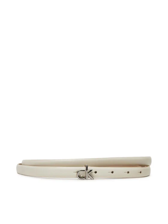 Calvin Klein Дамски колан Ck Buckle Skinny Belt 1.5 K60K612932 Бял – Дамски колани