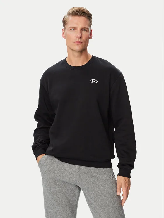 Мъжки суитшърт Under Armour Ua Rival 6013447 черен – Мъжки суитшърти без цип