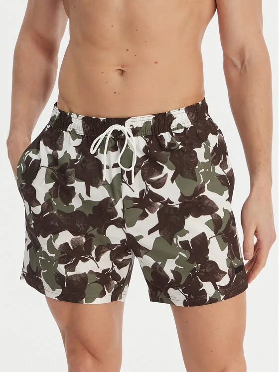 BOSS Плувни шорти Pike 50561145 Зелен Regular Fit – Мъжки бански