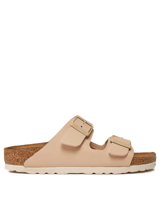 Birkenstock Чехли Arizona Birko-Flor 1027723 Бежов – Дамски чехли