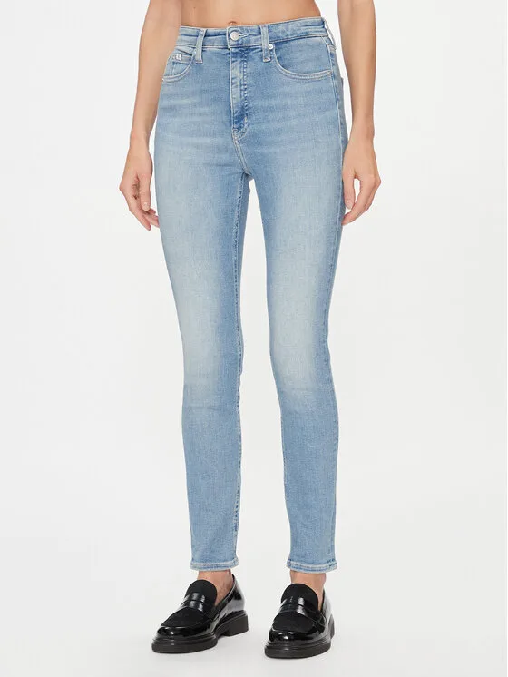 Calvin Klein Jeans Дънки J20J222142 Син Skinny Fit – Дамски skinny дънки