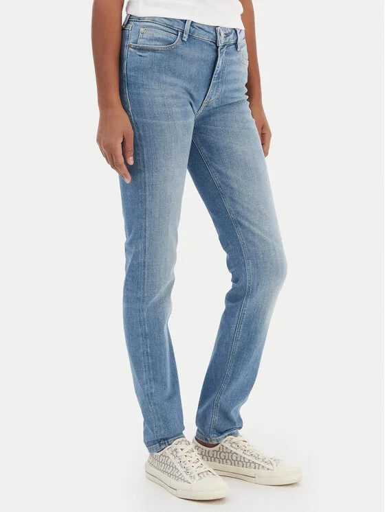 Guess Дънки W6RA46 D6882 Син Skin Fit – Дамски skinny дънки