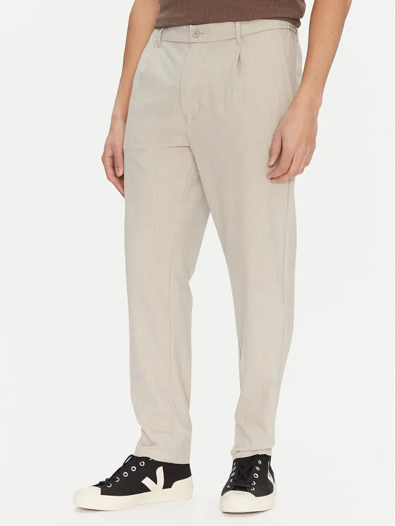 Only & Sons Чино панталони Lou 22031615 Бежов Tapered Fit – Мъжки чино панталони