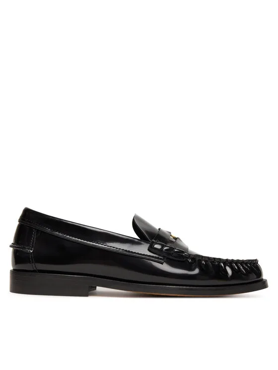 Tommy Hilfiger Мокасини Hilfiger Penny Abrasivato FW0FW09257 Черен – Дамски мокасини