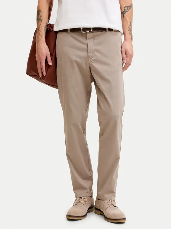 Jack & Jones Чино панталони Lie Vance 12292970 Бежов Regular Fit – Мъжки чино панталони