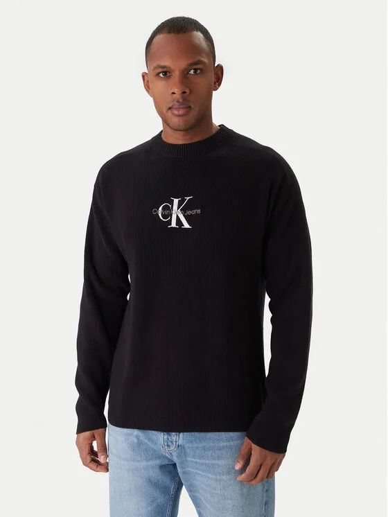 Calvin Klein Jeans Пуловер J30J322460 Черен Loose Fit – Мъжки пуловери и жилетки