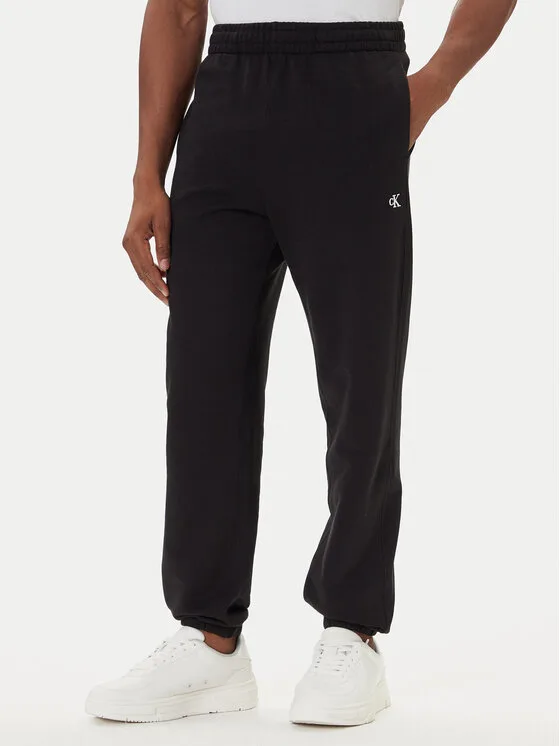 Calvin Klein Jeans Долнище анцуг LV04RD241G Черен Regular Fit – Мъжки спортни панталони