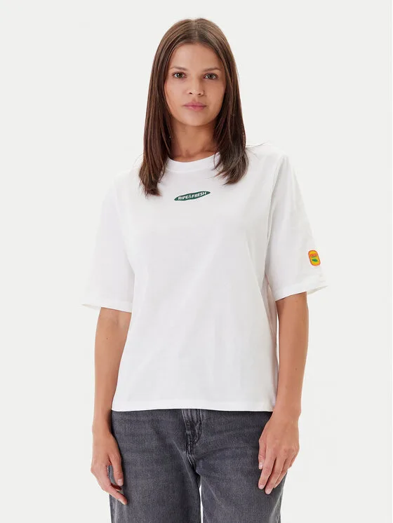 ONLY Тишърт Phoebe 15351369 Бял Regular Fit – Дамски тениски