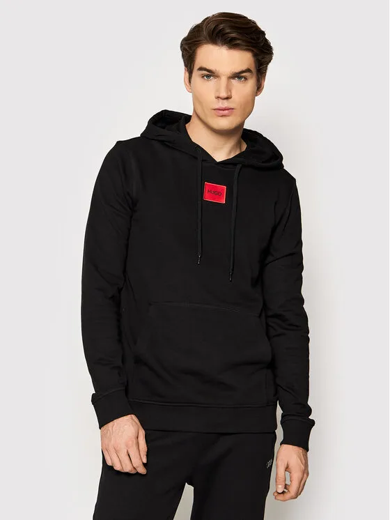 Hugo Суитшърт Daratschl 50458700 Черен Regular Fit – Мъжки суитшърти без цип