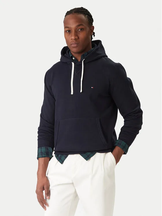 Мъжки суитшърт Tommy Hilfiger Essential MW0MW37230 тъмносин – Мъжки суитшърти без цип
