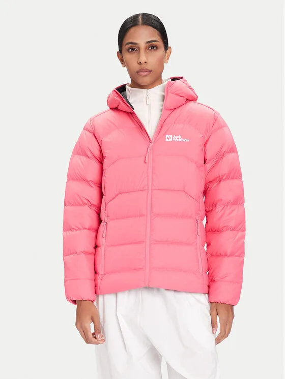 Jack Wolfskin Пухено яке Ather Down A60330 Розов Regular Fit – Дамски пухени якета