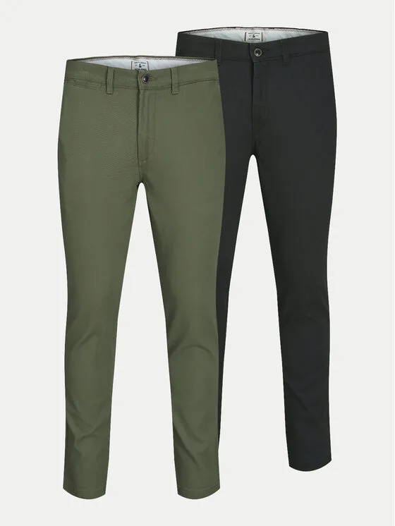 Jack & Jones Комплект панталони 12180705 Цветен Slim Fit – Мъжки текстилни панталони