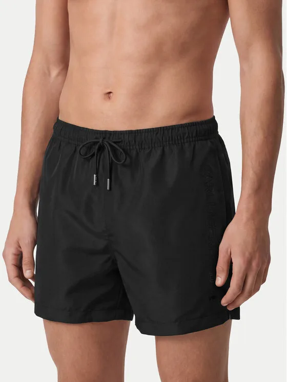 KARL LAGERFELD Плувни шорти B1M46001 Черен Regular Fit – Мъжки бански