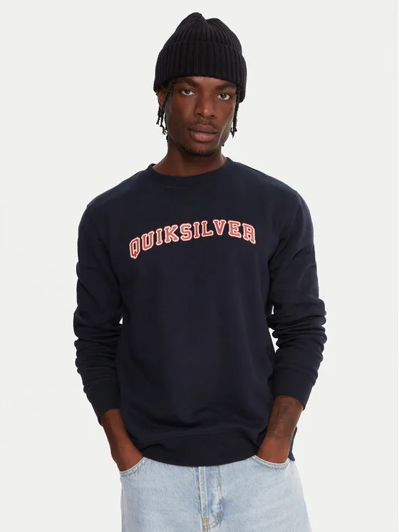 Мъжки суитшърт Quiksilver Graphic тъмносин – Мъжки суитшърти без цип