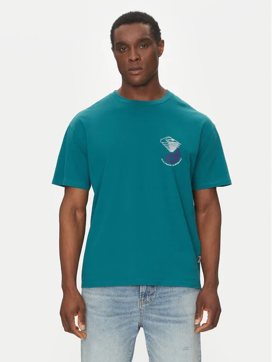 Quiksilver Тишърт EQYZT08033 Зелен Regular Fit – Мъжки тениски