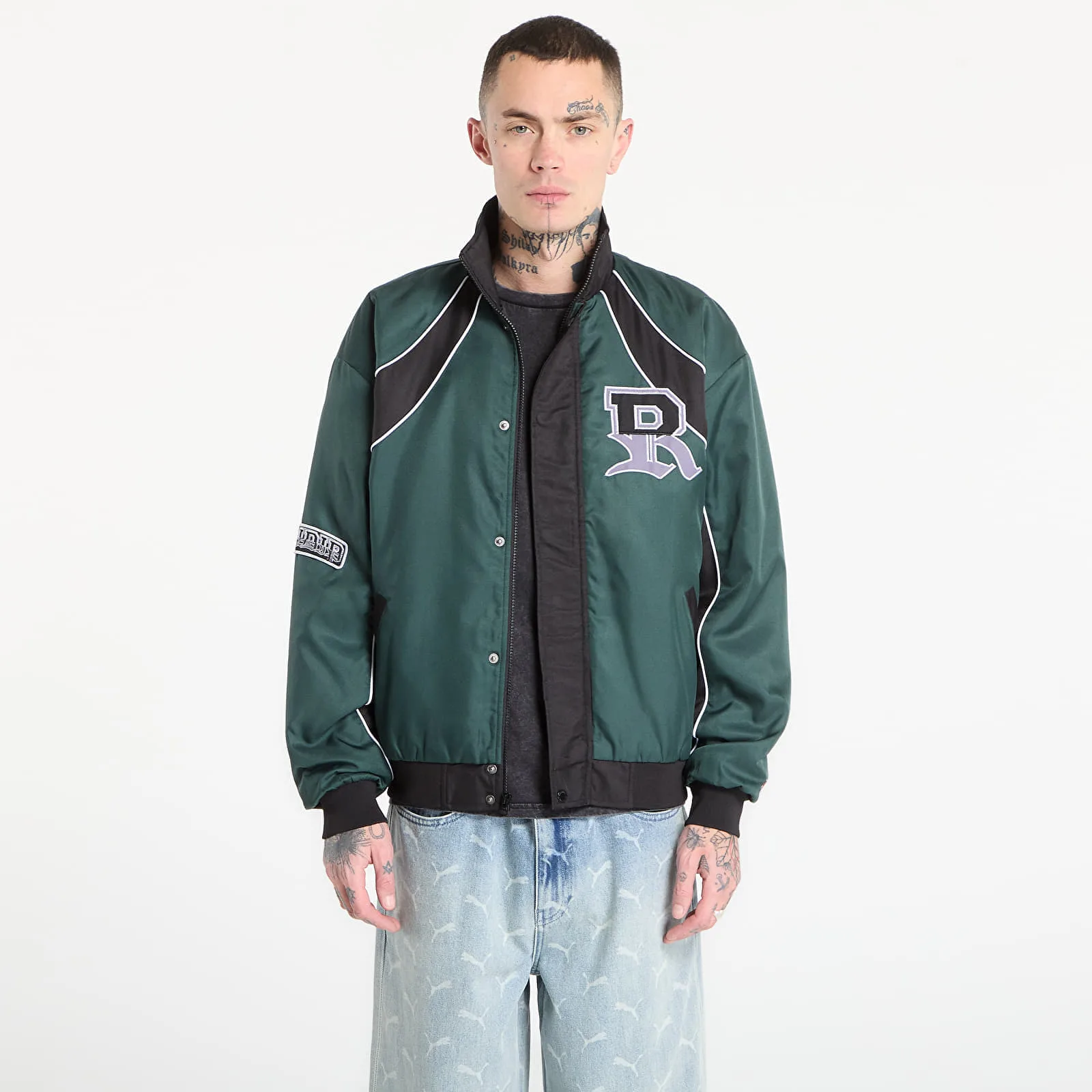 Яке RIPNDIP Ripndip Athletics Race Jacket Sand/ Charcoal XL – Sand|Charcoal – Мъжки якета и палта