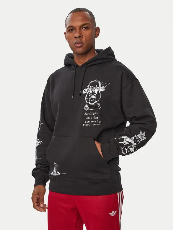 Мъжки суитшърт adidas Peter Moore черен – Мъжки суитшърти без цип