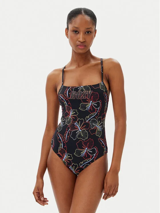 Дамски цял бански Roxy Active Basic черен – Дамски цели бански