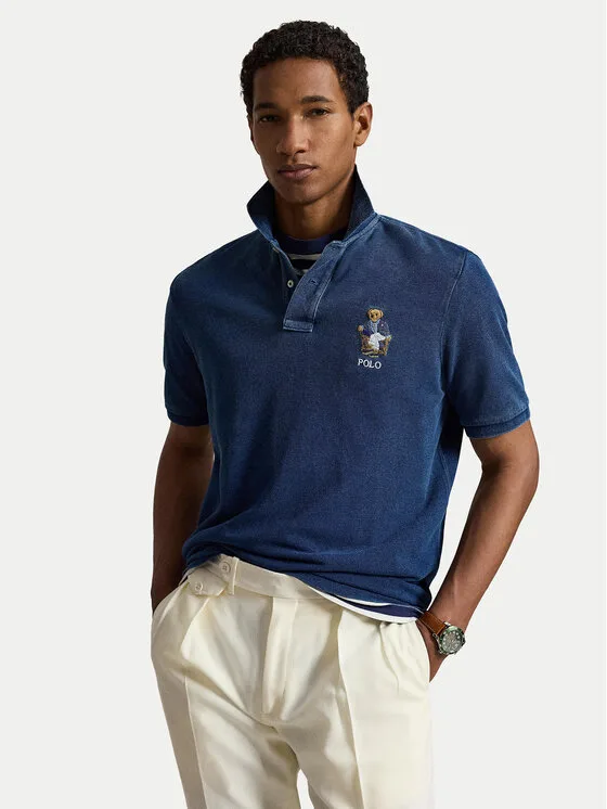 Мъжка поло тениска Polo Ralph Lauren 710B29169001 тъмносиня – Мъжки поло тениски