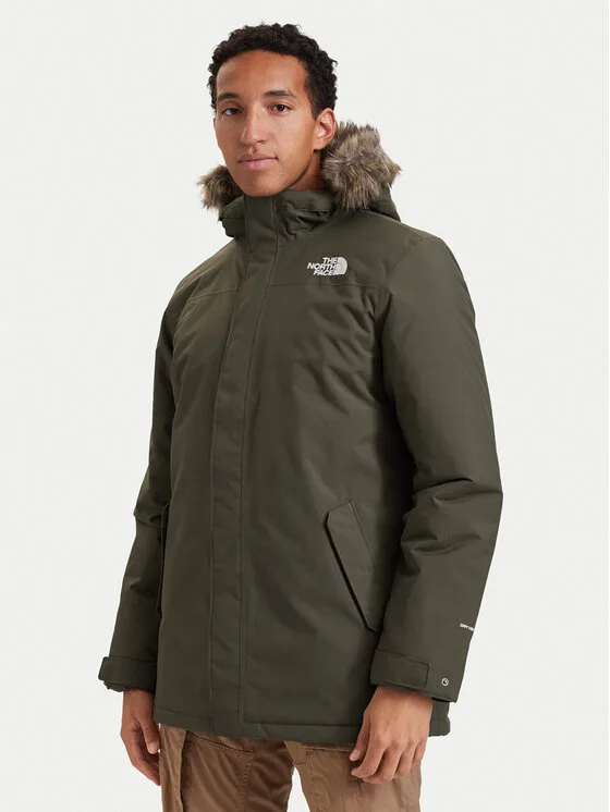 The North Face Зимно яке Zaneck NF0A4M8H Каки Regular Fit – Мъжки зимни якета