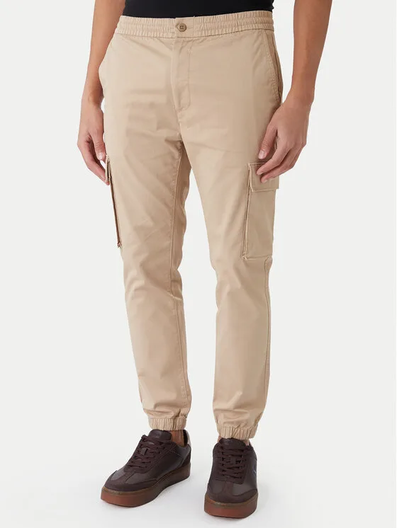 Calvin Klein Jeans Джогъри Comfort LV04RD608G Кафяв Skinny Fit – Мъжки спортни панталони