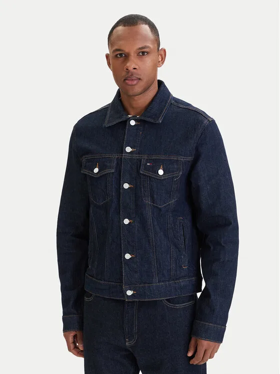Мъжко дънково яке Tommy Jeans Ryan тъмносиньо – Мъжки дънкови якета