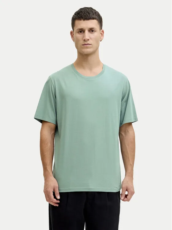 Jack & Jones Тишърт Oragnic Basic 12156101 Зелен Regular Fit – Мъжки тениски