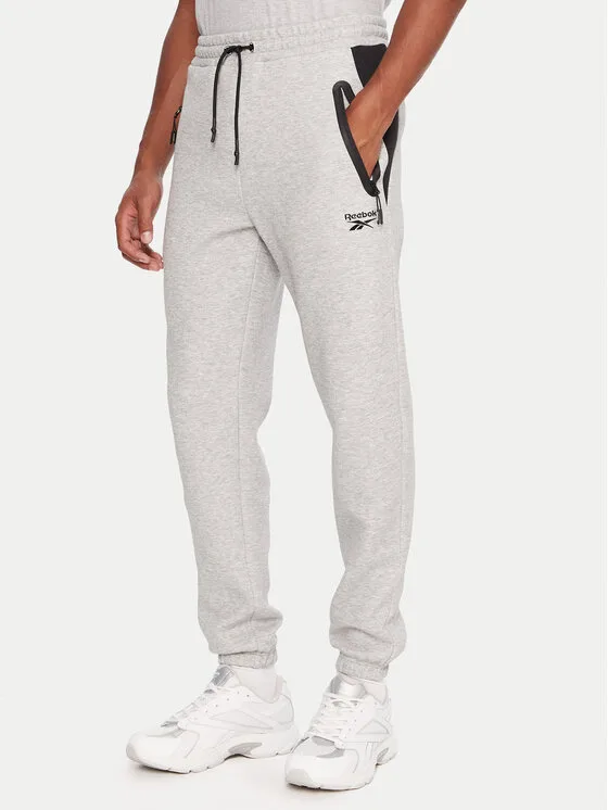Reebok Долнище анцуг RK25145CCM Сив Regular Fit – Мъжки спортни панталони