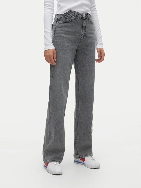 Vero Moda Дънки Tessa 10287304 Сив Wide Leg – Дамски wide leg дънки