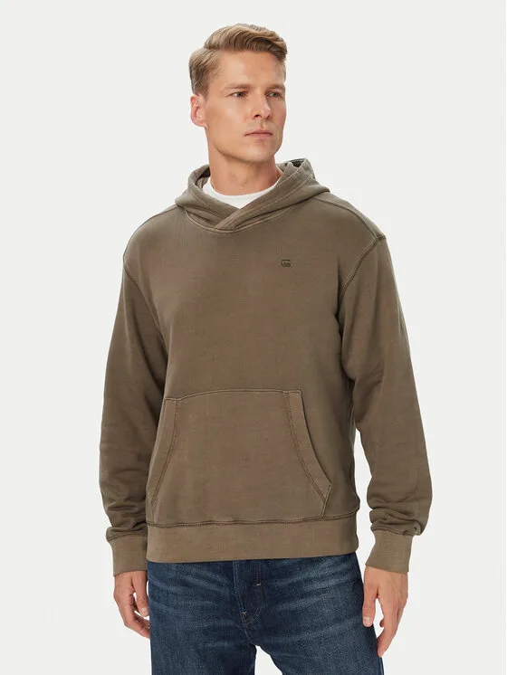 G-Star Raw Суитшърт Unit D30662 D969 Тъмнокафяв Regular Fit – Мъжки суитшърти без цип