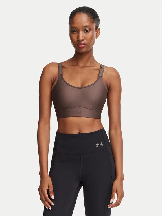 Under Armour Спортен сутиен Infinity Mid 2.0 Bra 1384123 Кафяв – Дамски сутиени