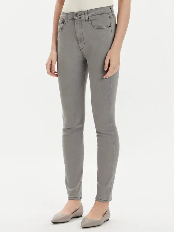 Дамски дънки Tommy Jeans Sylvia DW0DW17594 сиви – Дамски skinny дънки