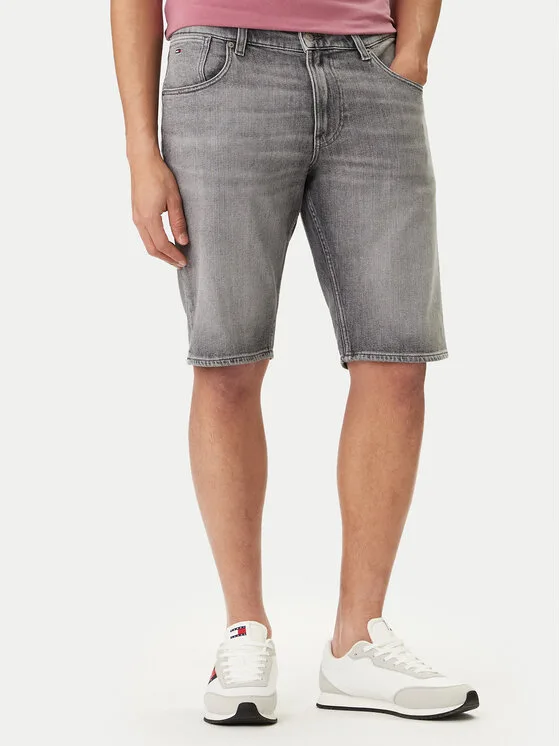 Tommy Jeans Дънкови шорти Ronnie DM0DM22975 Сив Regular Fit – Мъжки дънкови шорти