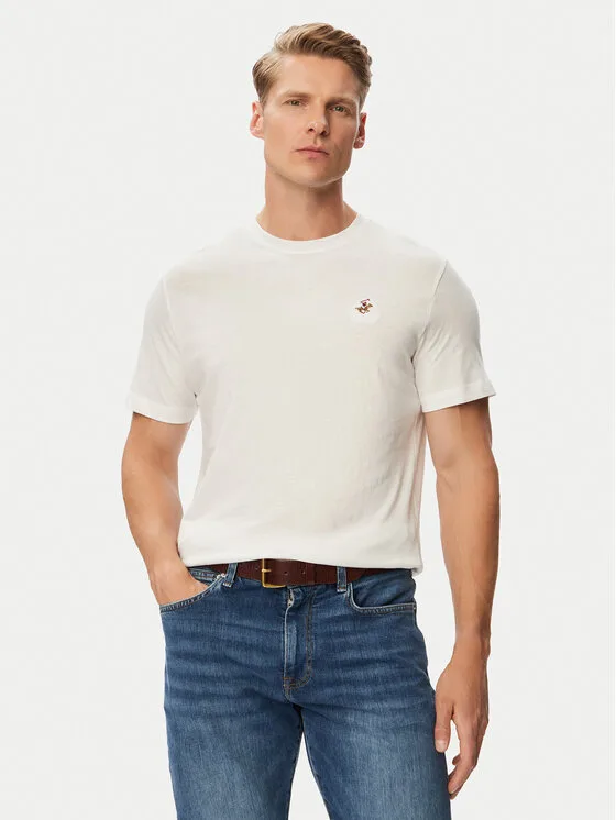 Beverly Hills Polo Club Тишърт P-SS26M-TS450030WHT Бял Regular Fit – Мъжки тениски