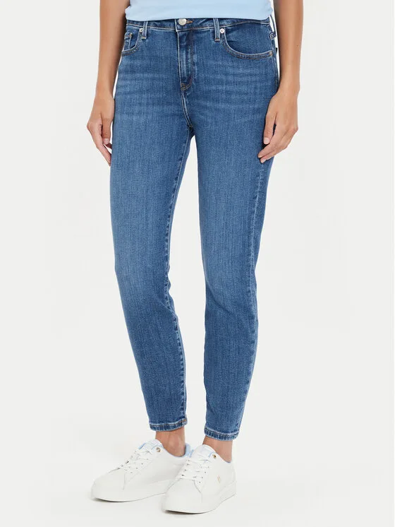 Tommy Hilfiger Дънки Como WW0WW42488 Син Skinny Fit – Дамски skinny дънки