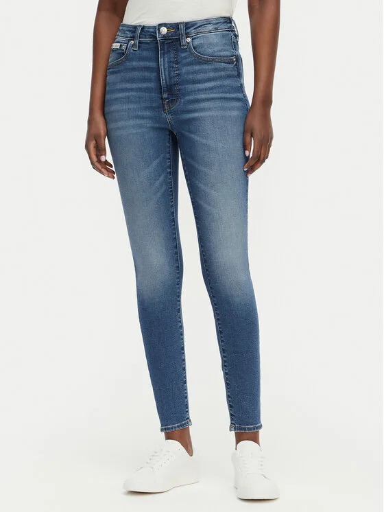 Calvin Klein Jeans Дънки LV047G924G Тъмносин Skinny Fit – Дамски skinny дънки