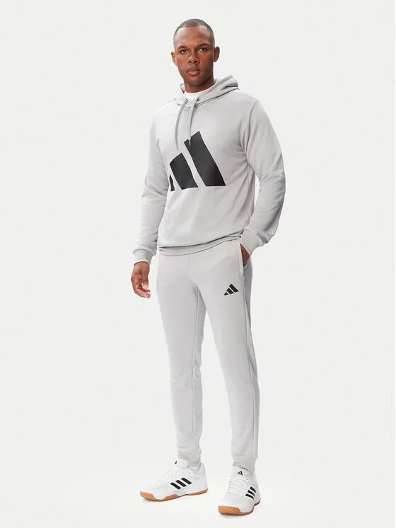 adidas Анцуг Big Logo Hooded Tracksuits KB8809 Сив Regular Fit – Мъжки анцузи