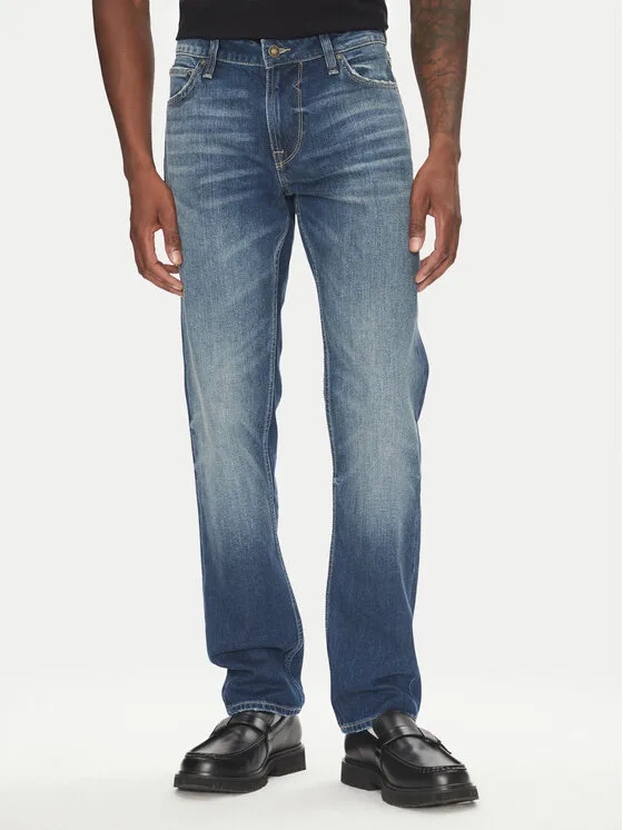 Guess Дънки M5GAS2 D4Z80 Син Slim Tapered Fit – Мъжки slim дънки