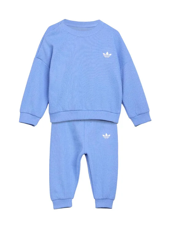 adidas Анцуг Loose Waffle Sweat Jogger Set KT1799 Син Regular Fit – Детски комплекти
